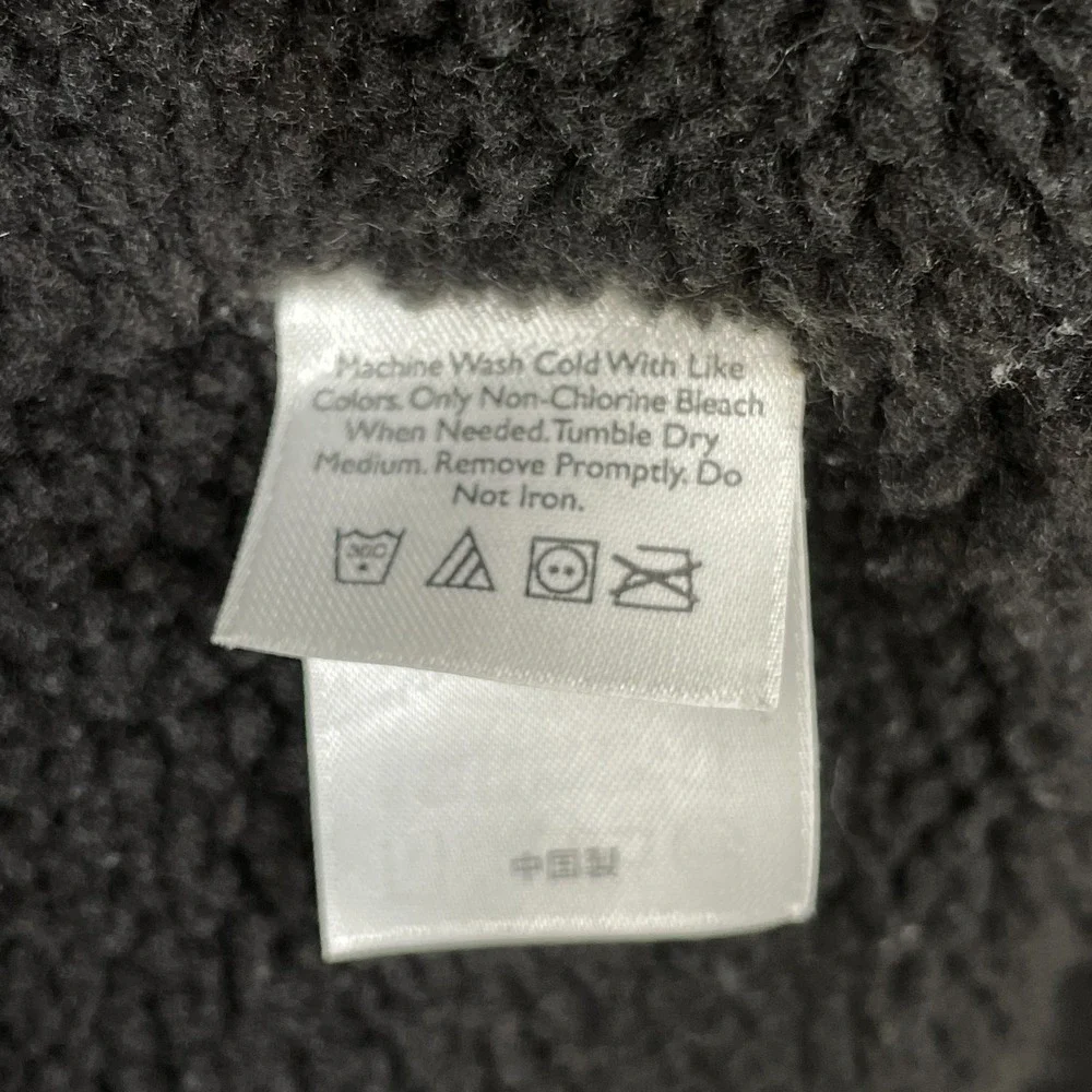 Eddie Bauer Jacket Mens  XL Tall  Gray Corduroy Sherpa Lined Workwear Chore Barn